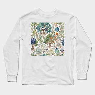 Vintage Botanical Herbarium Long Sleeve T-Shirt